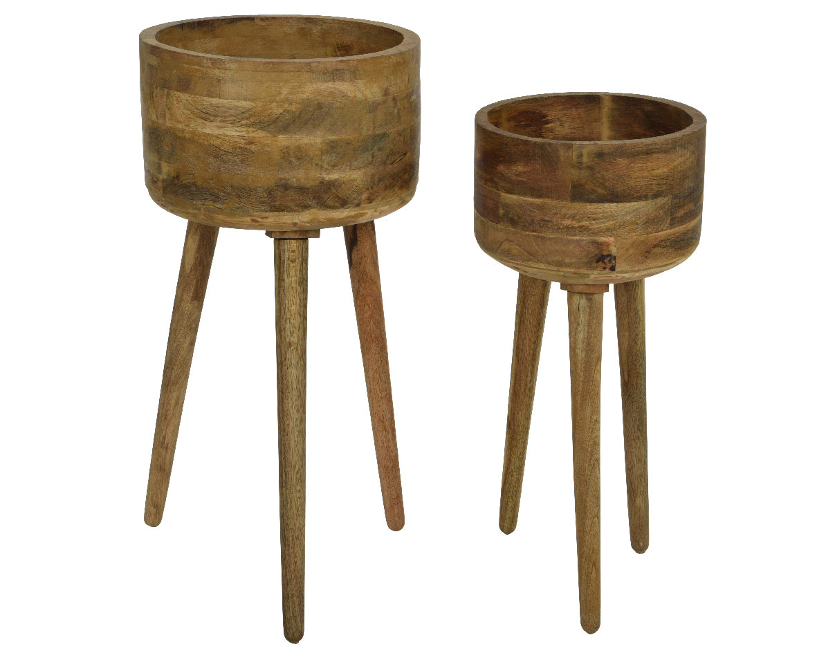 Mangowood Planters (2 sizes) Pots & Planters Osborne & Co.