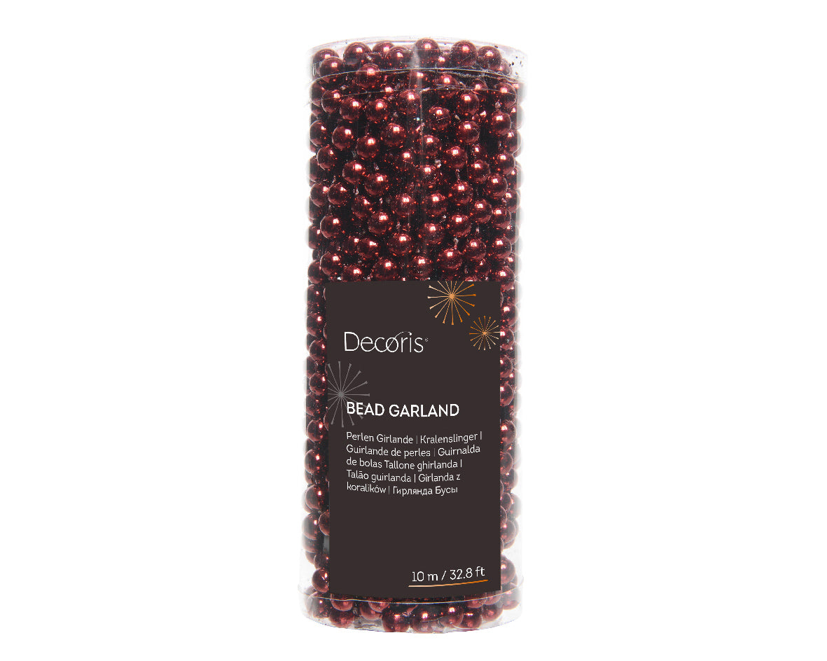 Oxblood Beaded Garland