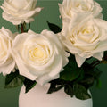 Cream real touch superior rose stem
