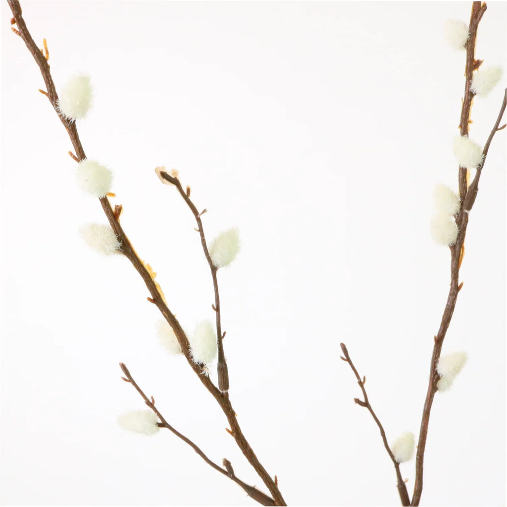 Cream pussy willow spray