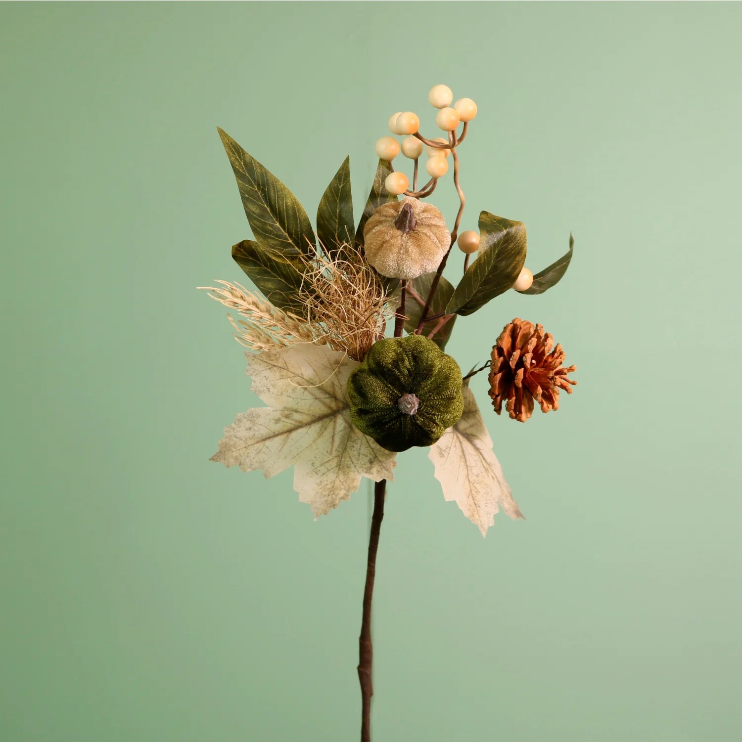 Woodland inspired pumpkin stem
