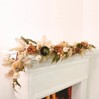 Woodland inspired garland with pumpkins and acorns