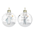 Baby's 1st Christmas with penguin glass bauble