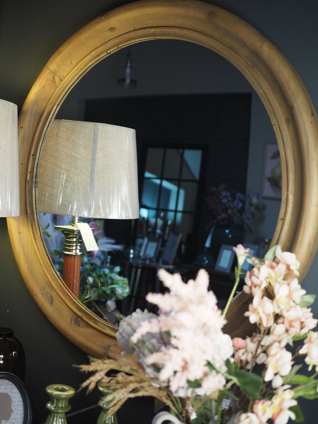 Donard wooden wall mirror 90cm