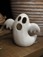 Ceramic ghost with LED