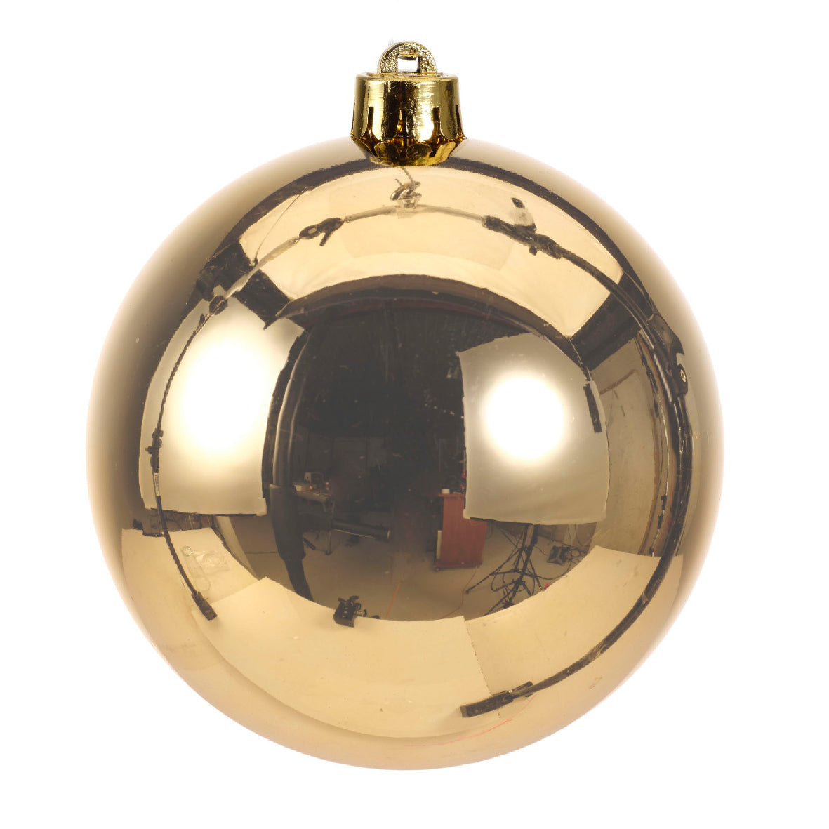 Box of 4 Light Gold Baubles