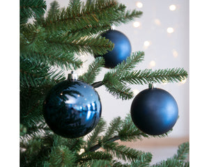 Box of 4 Midnight Blue Baubles