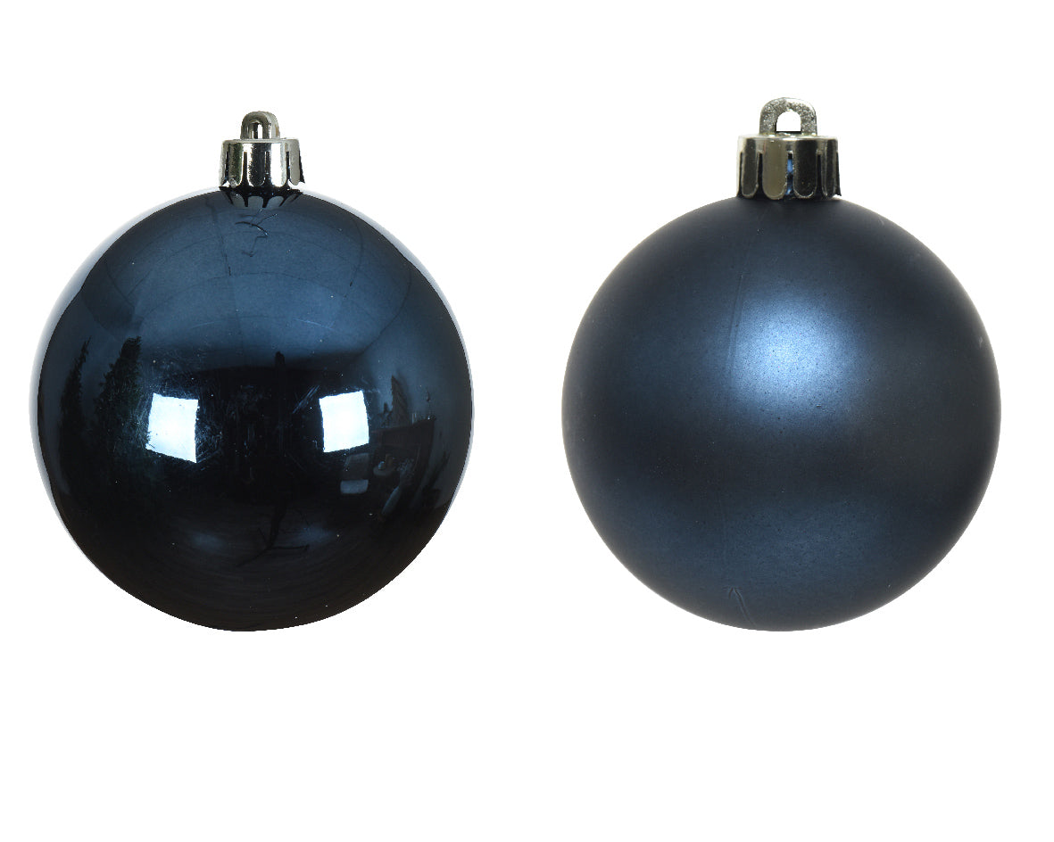 Box of 4 Midnight Blue Baubles