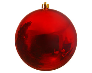 Christmas red shatterproof bauble