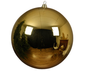 Light gold oversized shatterproof bauble