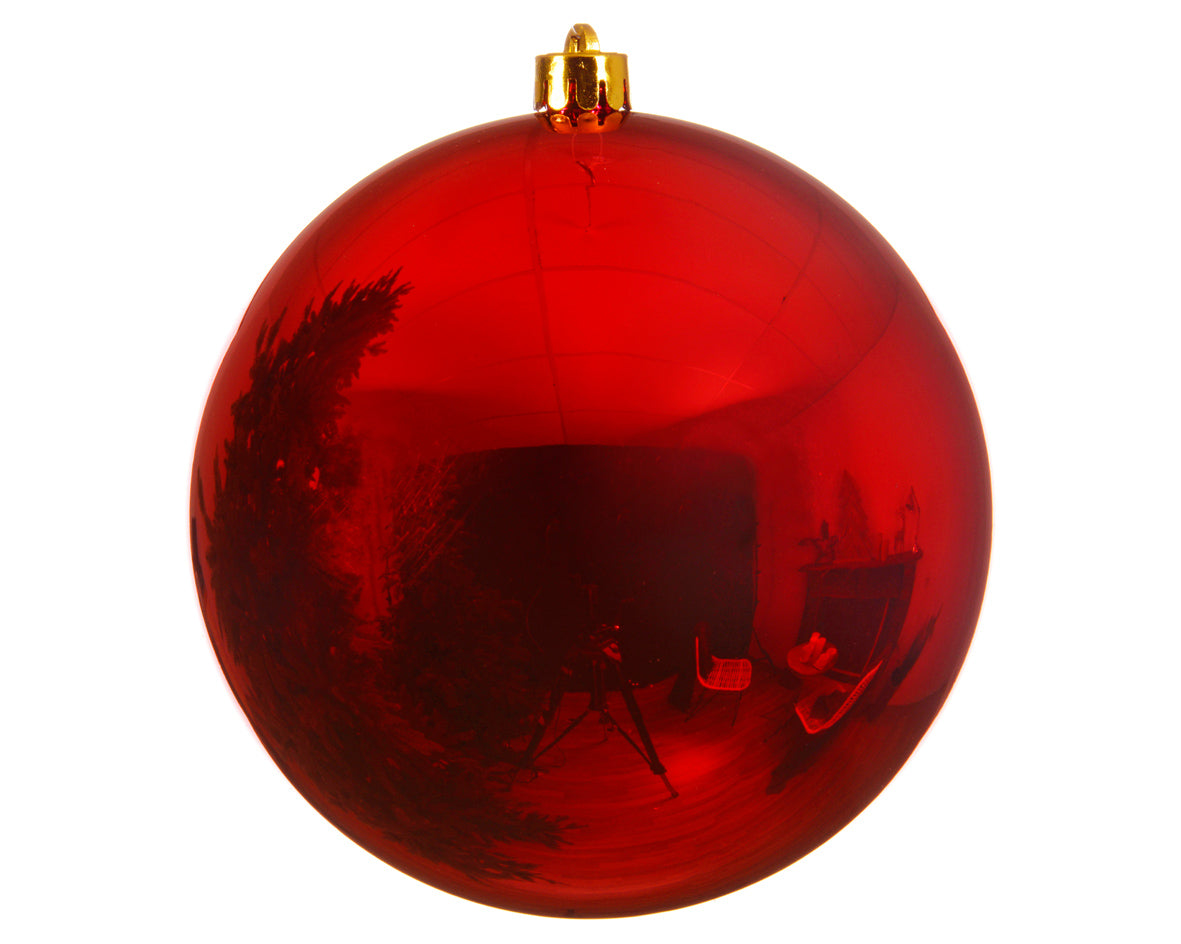 Christmas red oversized shatterproof bauble 20cm