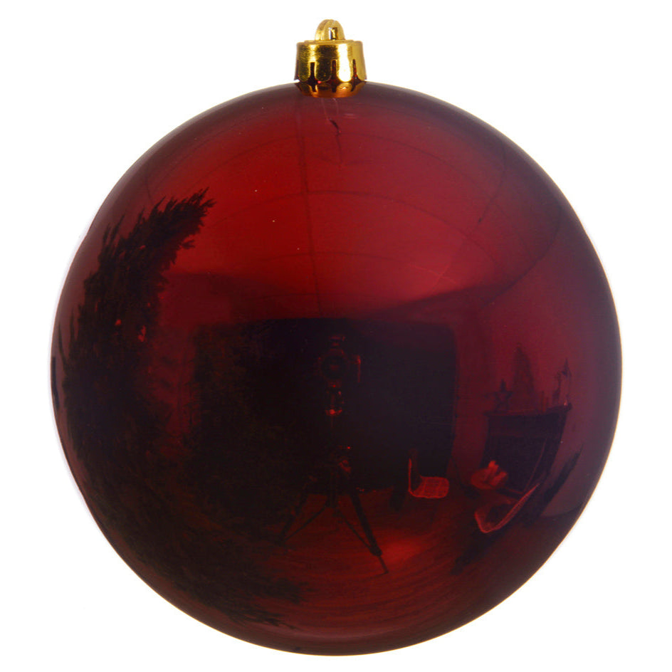 Oxblood oversized shatterproof bauble 20cm