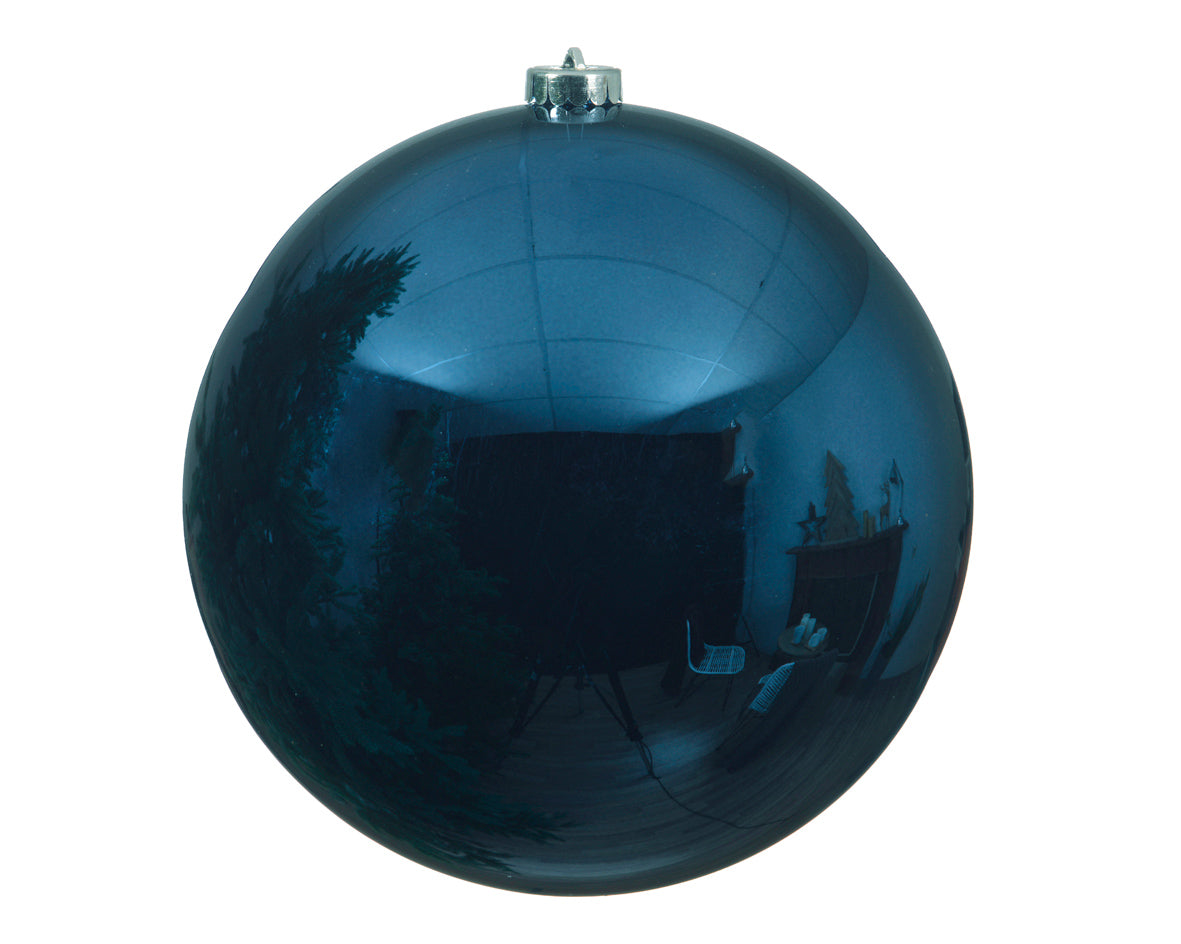 Dark blue oversized shatterproof bauble