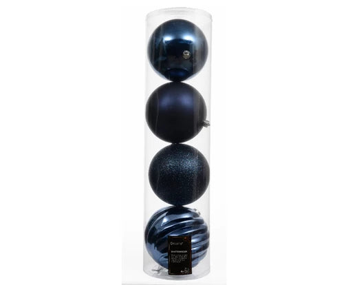 Night blue large shatterproof bauble pack