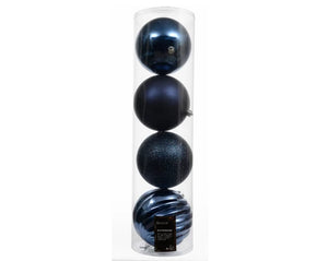Night blue large shatterproof bauble pack