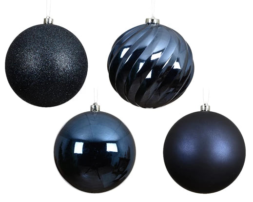 Night blue large shatterproof bauble pack
