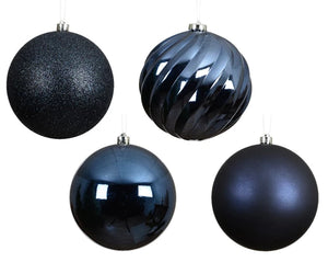 Night blue large shatterproof bauble pack