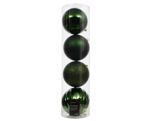 Pine Green Baubles 4 pack