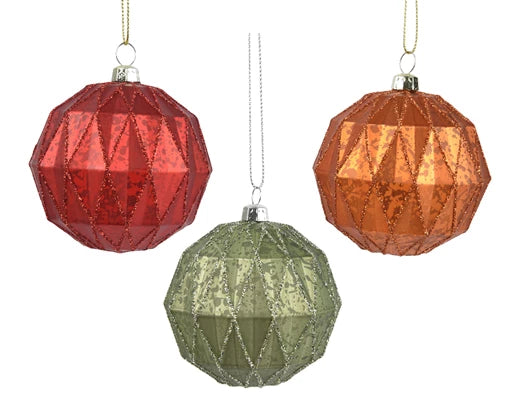 Bauble matt 3col ass