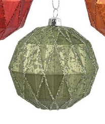 Bauble matt 3col ass