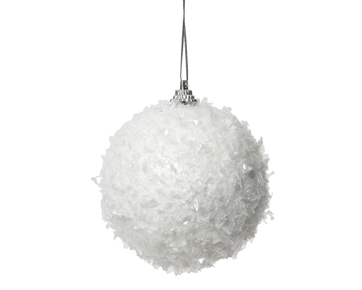 Winter white shatterproof bauble