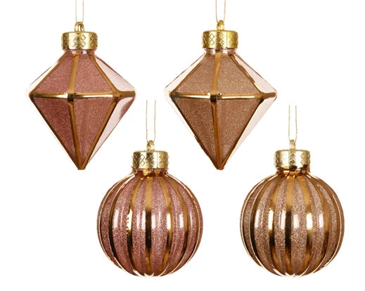 Hanging Baubles with Gold Outline 4 varieties