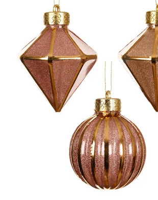 Hanging Baubles with Gold Outline 4 varieties