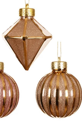 Hanging Baubles with Gold Outline 4 varieties