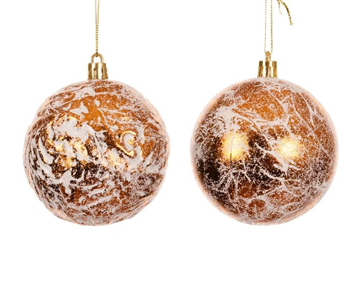 Bronze textured bauble