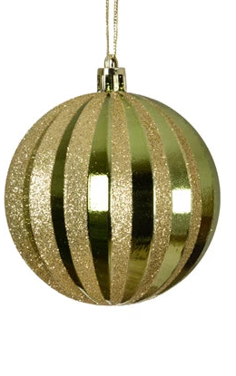 Green/ Gold Bauble available in 2 varieties