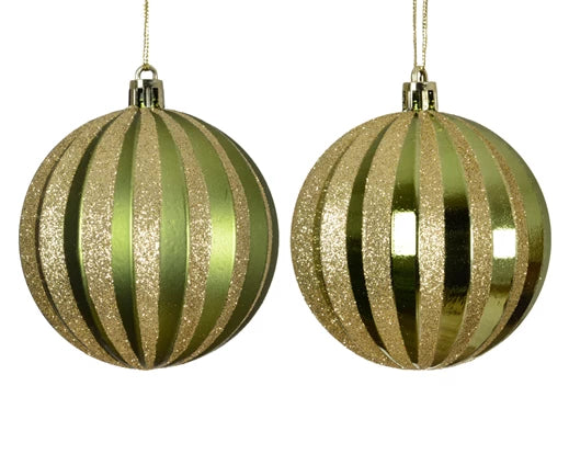 Green/ Gold Bauble available in 2 varieties