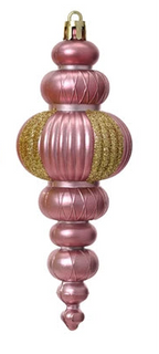Finial style shatterproof hanging decs-pack of 3