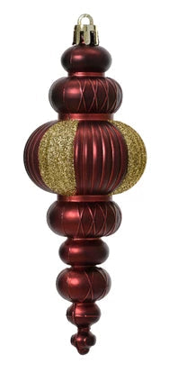 Finial style shatterproof hanging decs-pack of 3