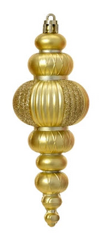 Finial style shatterproof hanging decs-pack of 3