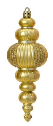 Finial style shatterproof hanging decs