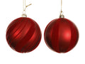 Red velvet detail shatterproof bauble