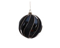 Bauble Night Blue Shiny with Velvet