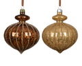Espresso/caramel shatterproof bauble