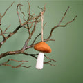 Brown velvet hanging mushroom
