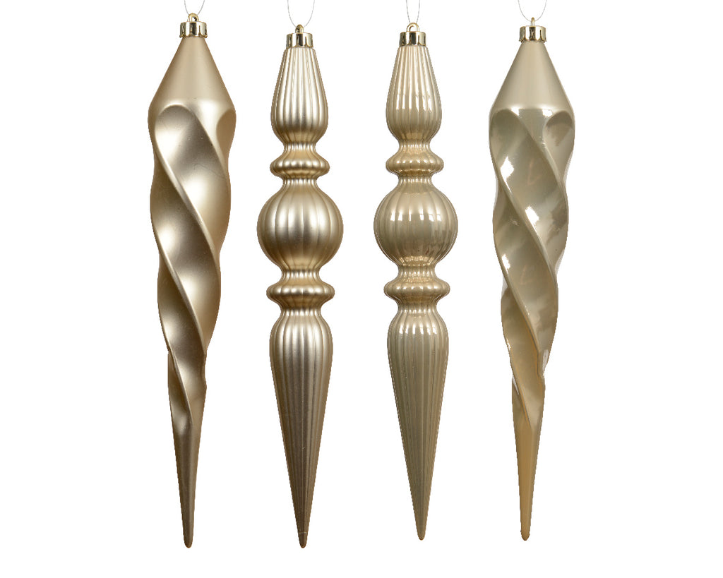 Pearl pendant style hanging decs - Pack of 4