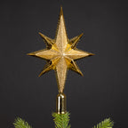 Gold star tree topper