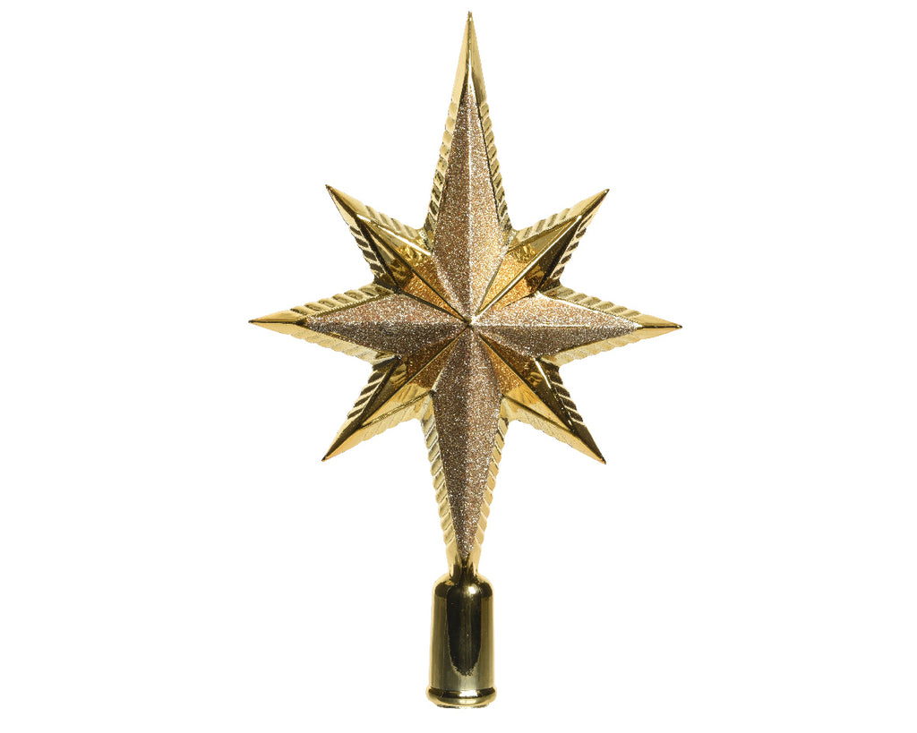 Gold star tree topper