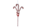 Candy Cane Tinsel Hanging Decoration