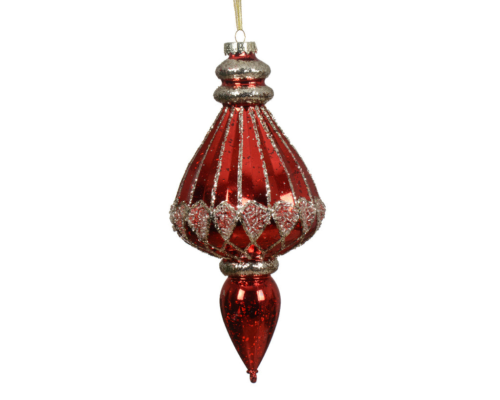 Red and gold finial hanging decoration