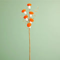 Burnt orange mini velvet mushroom spray