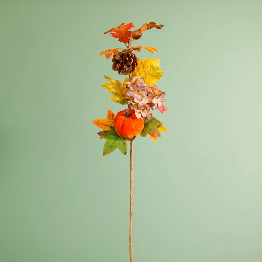Autumn pumpkin mix stem - 60cm