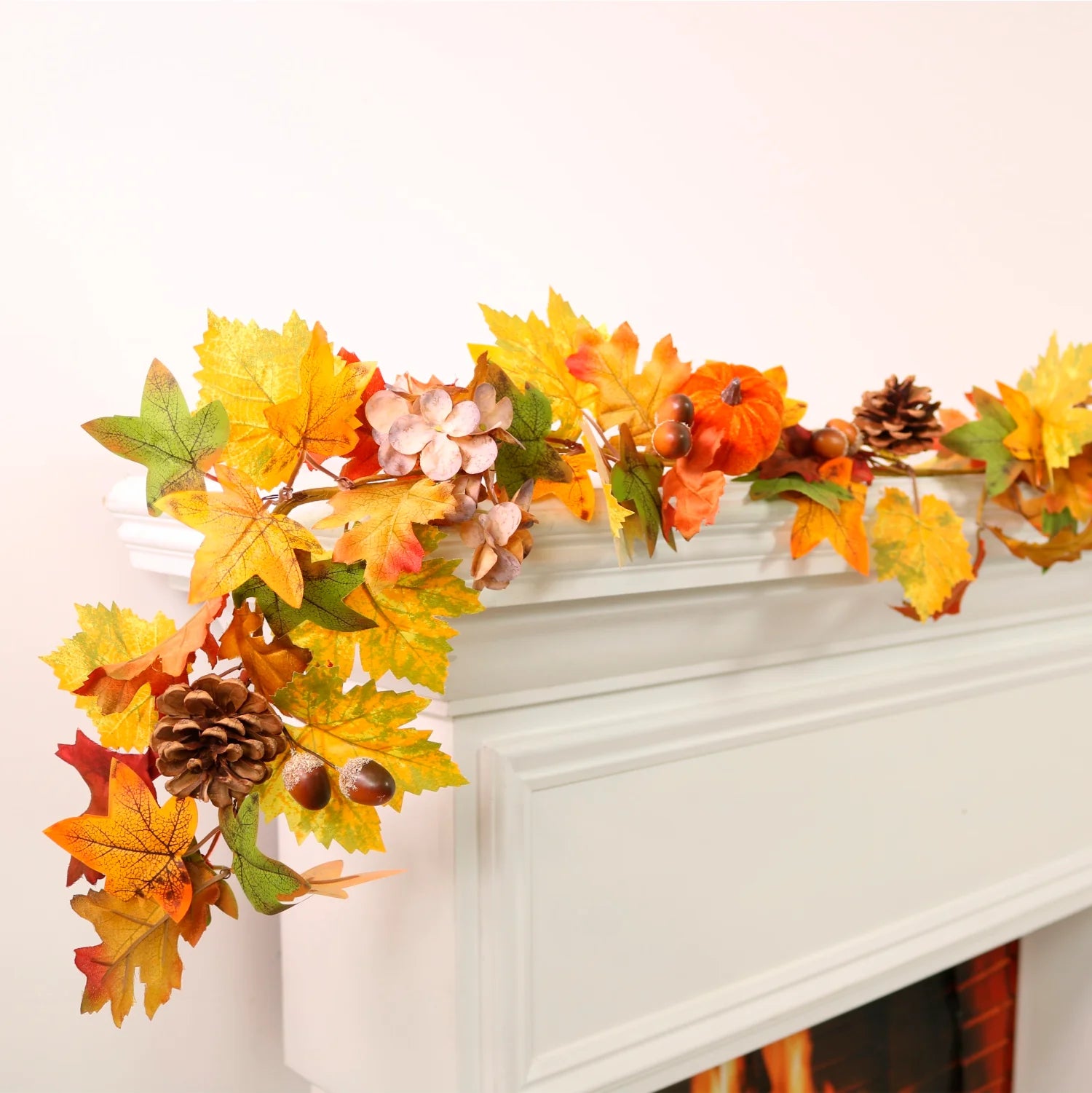 Autumn pumpkin mixed garland - 150cm