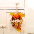 Autumn pumpkin mix hanging teardrop swag