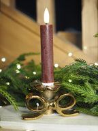 Candle Holder Gold with Bow Detail