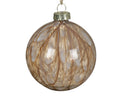 Marble effect glass bauble